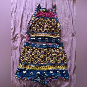 Bohemian Two-Piece Shorts Set